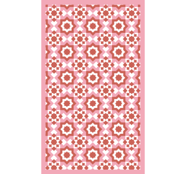 Toile fenêtre chambre motif carrés rouges - TenStickers