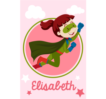 Store enrouleur enfant super-héros fille personnalisable - TenStickers