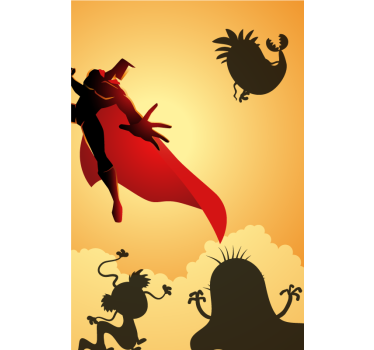 Store avec super-héro Monstre cinquième - TenStickers
