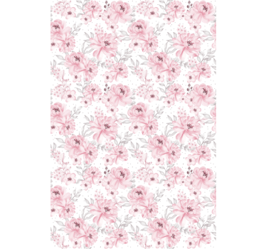 Stores avec fleurs Store enrouleur rose - TenStickers