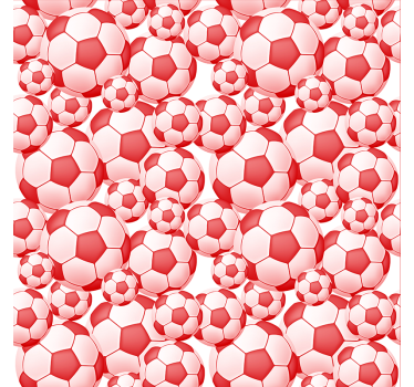 Toile fenêtre football motif ballon de foot - TenStickers
