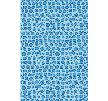 Toile fenêtre animal motif tacheté bleu - TenStickers