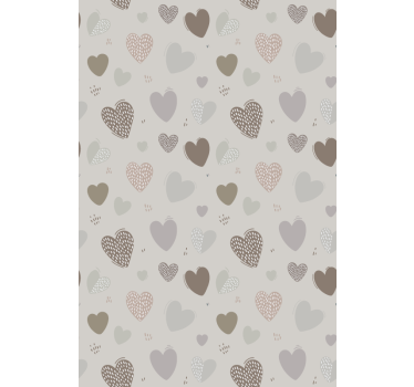 Toile fenêtre romantique motif gris - TenStickers