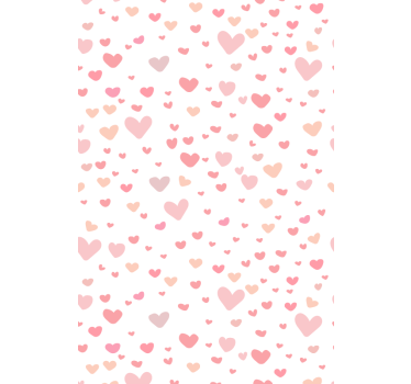 Store romantique Coeurs roses - TenStickers