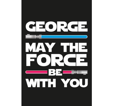 Store série et film Que la force soit avec toi anglais - TenStickers