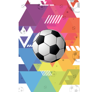 Store plus de sport Boules géométriques multicolores - TenStickers
