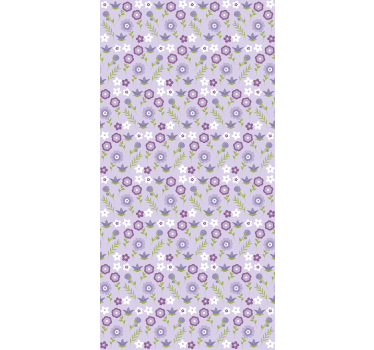 Stores fleurs et plantes Fleurs pourpres - TenStickers