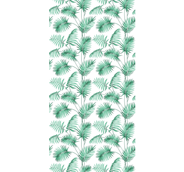 Toile fenêtre fleurs et plantes feuillage vert luxuriant - TenStickers