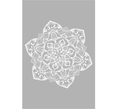 Stores couples Mandala minimaliste gris - TenStickers