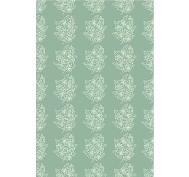 Stores fleurs et plantes Belle fleur minimaliste verte - TenStickers
