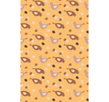 Store plus d'animaux sticker poussin orange - TenStickers