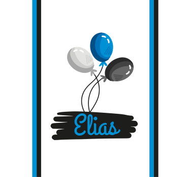 Toile fenêtre personnalisé design de ballons personnalisés - TenStickers