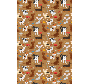Stores pour enfants Différents modèles de chiens mignons - TenStickers