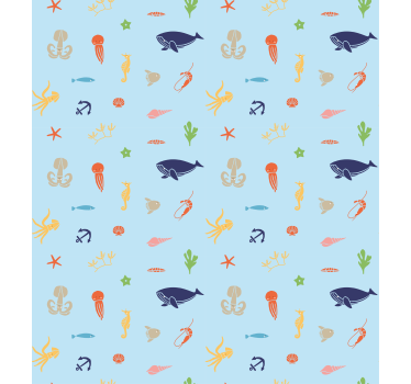 Stores animaux Animaux marins à la lumière - TenStickers