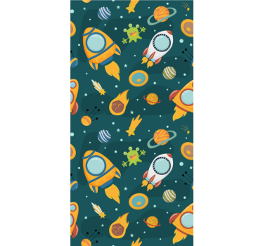 Stores enrouleurs enfants nouvelles planètes avec extraterrestres - TenStickers