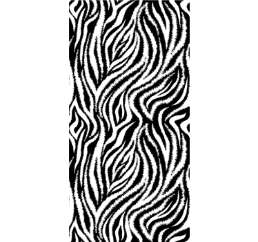 Toile fenêtre animal concept de rayures zébrées - TenStickers
