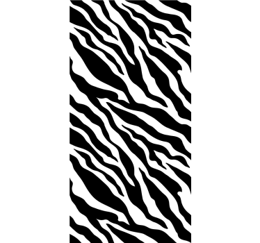 Toile fenêtre animal motif à rayures zébrées - TenStickers