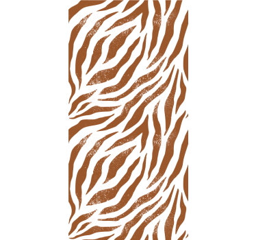 Toile fenêtre animal motif rayures de zèbre - TenStickers