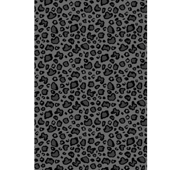 Store plus d'animaux sticker léopard gris foncé et noir - TenStickers