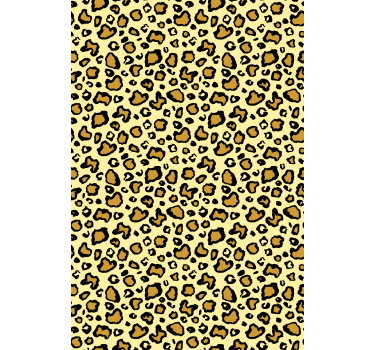 Toile fenêtre animal thème tacheté de léopard - TenStickers
