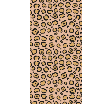 Toile fenêtre animal motif peau de léopard - TenStickers