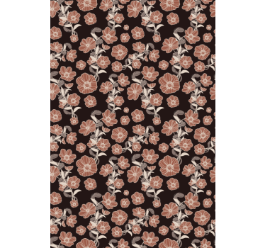 Stores enrouleurs illustration artistique de serpent avec fleurs - TenStickers