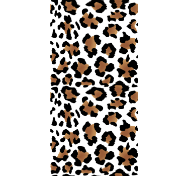 Toile fenêtre animal motif tacheté de léopard - TenStickers