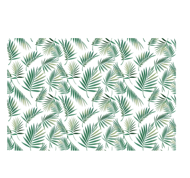 Store nordique Feuille verte design scandinave - TenStickers