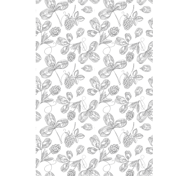 Stores avec fleurs Broderie florale - TenStickers