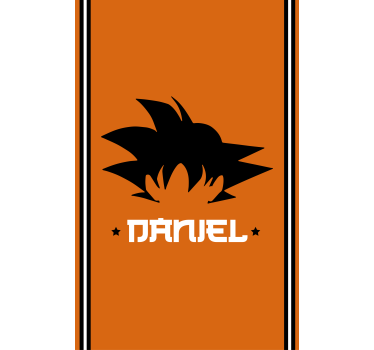 Store enrouleur orange super-héros personnalisable - TenStickers