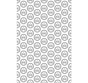 Toile fenêtre sport motif handball noir et blanc - TenStickers