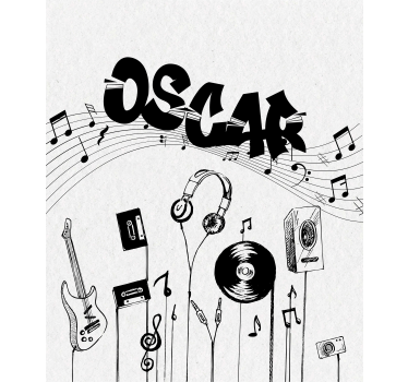 Stores personalisables Musique personnalisée - TenStickers
