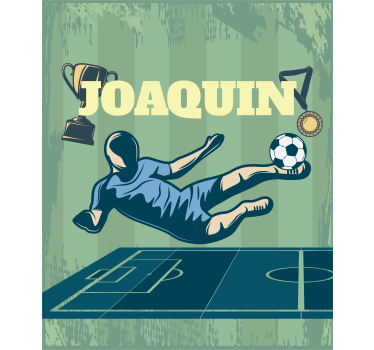 Store football Football avec nom - TenStickers