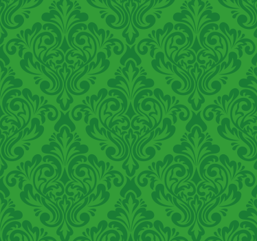 Store vert salon design damassé vintage - TenStickers