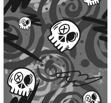 Store pour jeunes graffitis avec des crânes - TenStickers