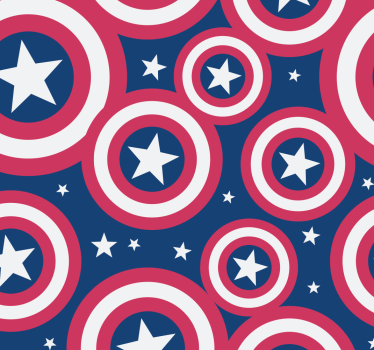 Store de super-héros bouclier arrondi américain - TenStickers