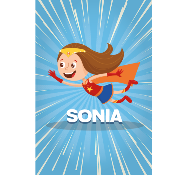 Store personnalisable super girl - TenStickers