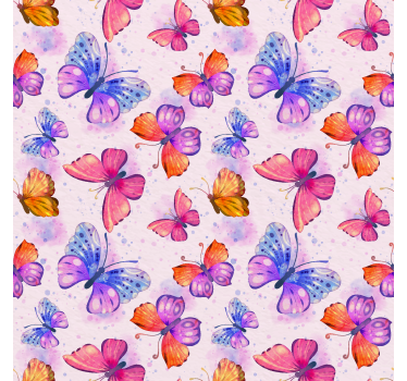 Store papillon aquarelle colorée - TenStickers