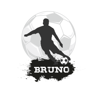 Toile fenêtre football ballon de foot personnalisable - TenStickers