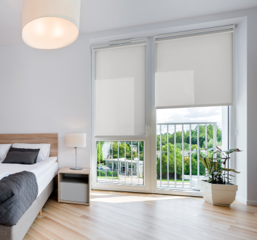 Stores gris Argent translucide - TenStickers