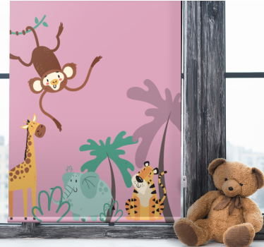 Store plus d'animaux Jungle des enfants "bohème" - TenStickers