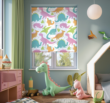 Store dinosaure couleurs pastel - TenStickers
