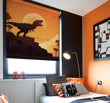 Store dinosaure silhouette de t-rex - TenStickers