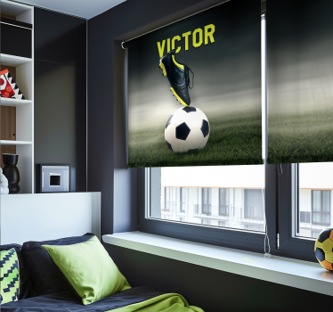 Store enrouleur football passion pour le sport avec nom - TenStickers