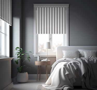 Store nordique Rayures grises blanches - TenStickers
