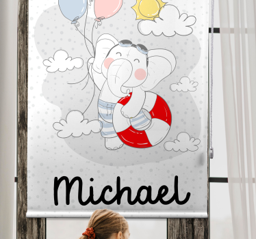 Store personnalisé bébé éléphant - TenStickers