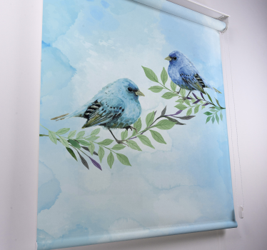 Store plus d'animaux Oiseaux bleus sur les branches - TenStickers
