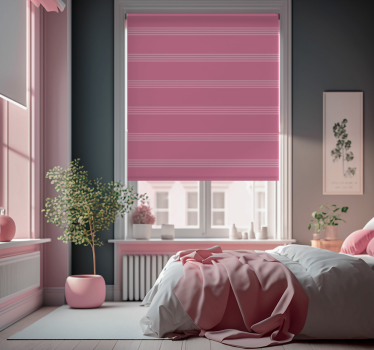 Store rayures roses foncées et roses claires - TenStickers