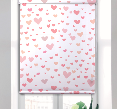 Store romantique Coeurs roses - TenStickers