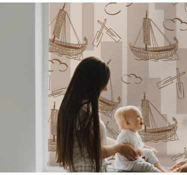 Stores avec des images Navires tirés - TenStickers